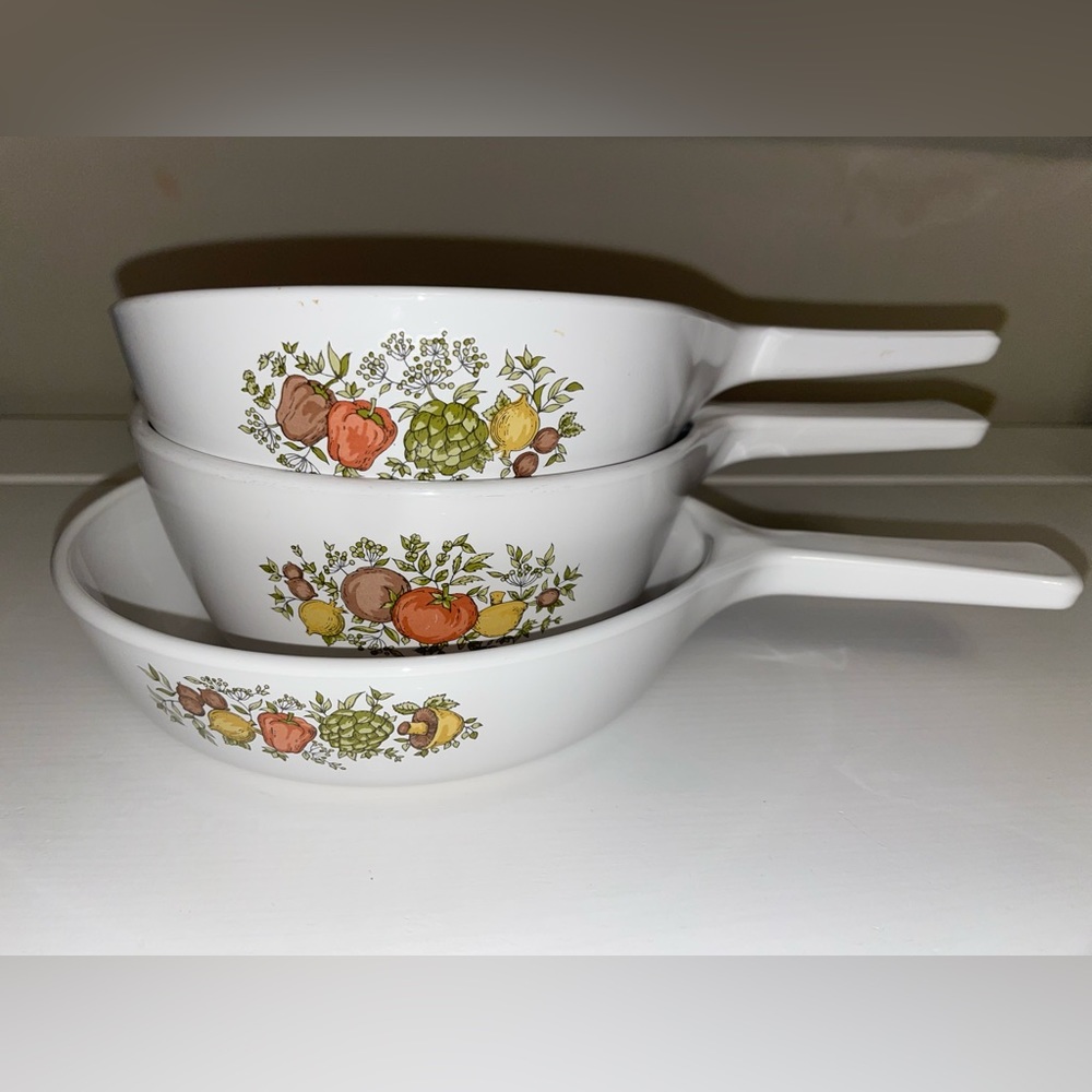 CorningWare Spice of Life Sauce Pan Skillet Set of 3